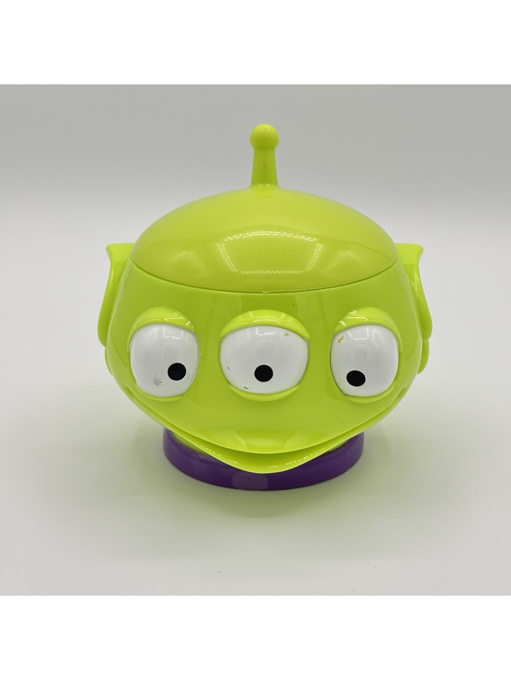 Disney Pixar Toy Story Alien 4.5" Souvenir Mug Ringling Bros Flip Top Lid